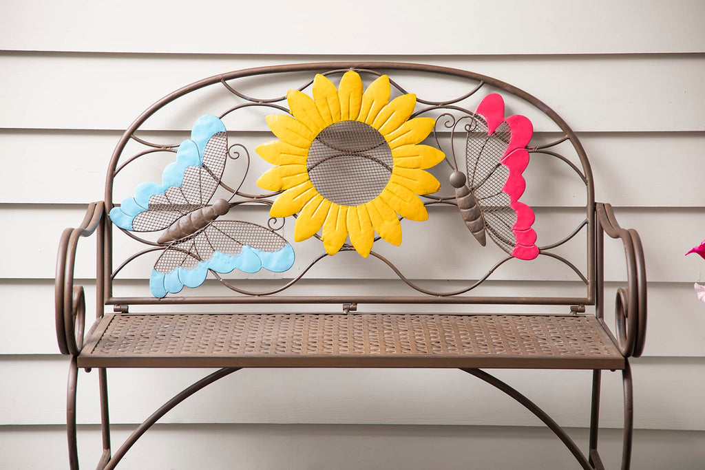 Cast Iron Metal Garden Bench C61427