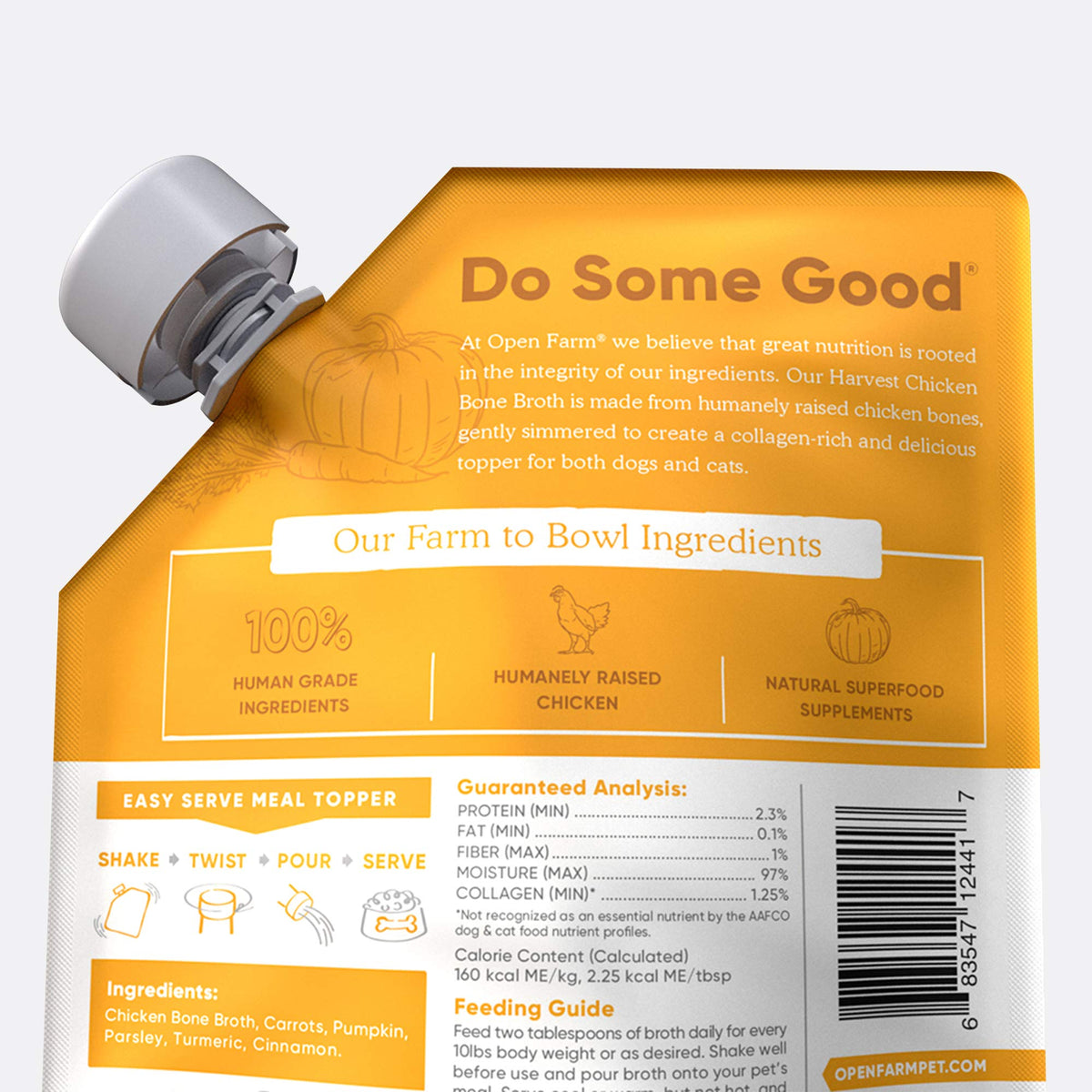 Chicken Bone Broth Food Topper for Dogs and Cats 12oz Q5004