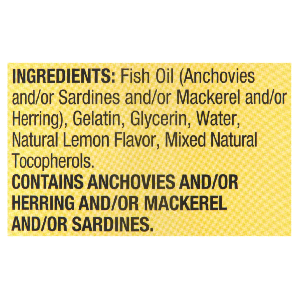 1000 mg Omega-3 Fish Oil Softgels Dietary Supplement B36453