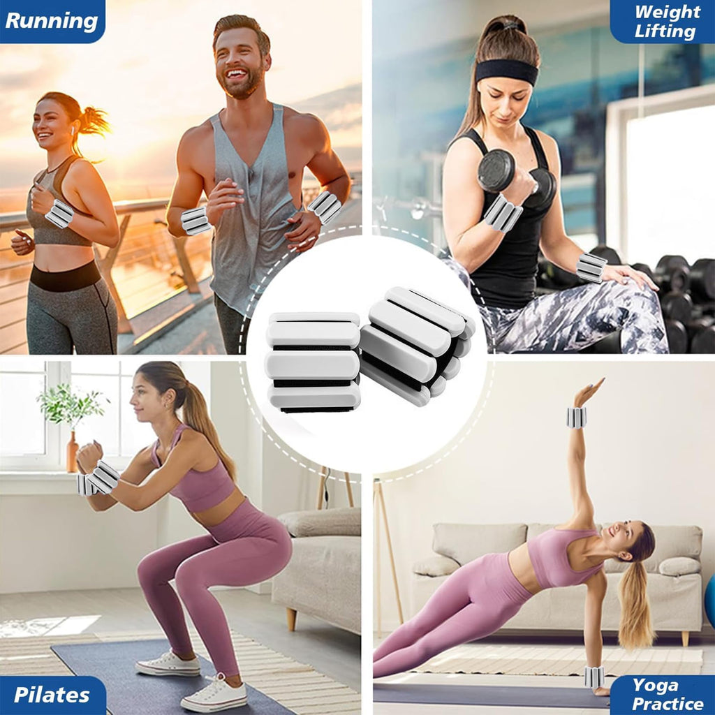 Adjustable Silicone Wrist and Ankle Weights Set of 2 M15945