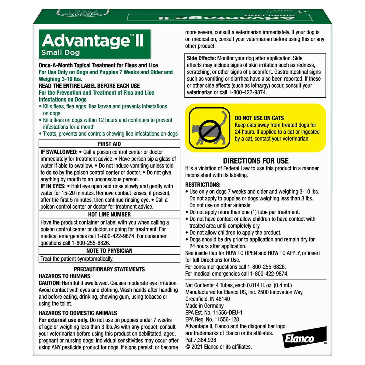Small Dog Flea Treatment & Prevention 4-Month Supply G6257