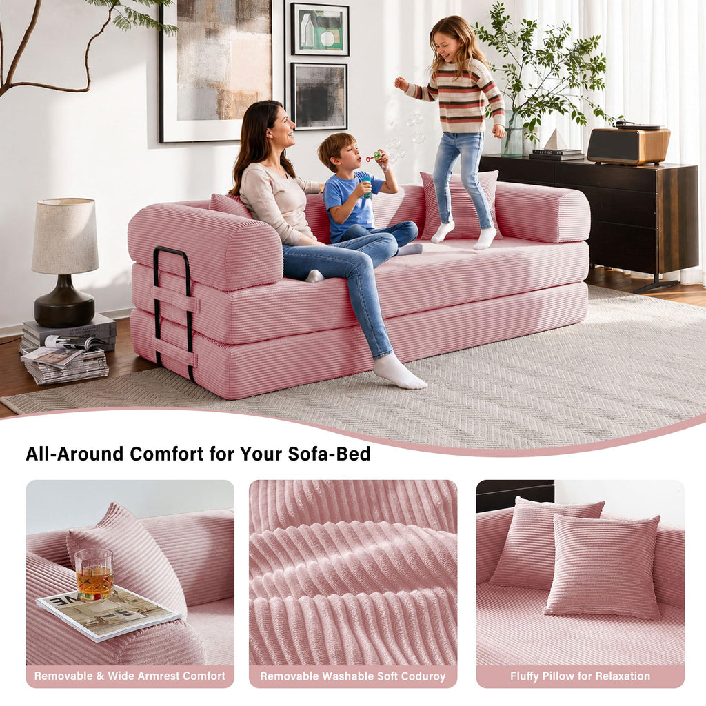 79" Convertible Sofa Bed Sleeper Futon Couch U694