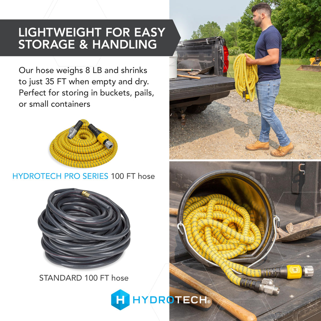 100 ft Max Flow Garden Hose, 3/4 in Diameter Y268